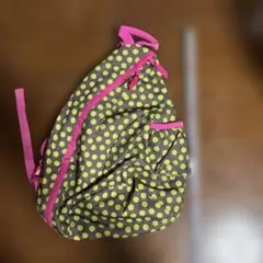 CAP キッズ　ななめがけリック　水玉模様のナップザック