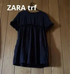 trf ZARA ザラ　ミニワンピース　ブラック　裏地ショートパンツ　黒
