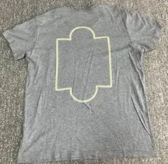 MR.GENTLEMAN　フレームロゴ　バックプリント　Tシャツ　XL　灰