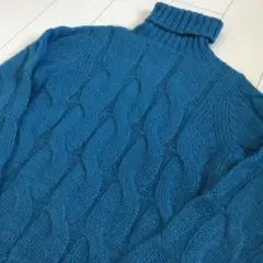 ブランド古着! uniform experiment ネオンブルー モヘアニット