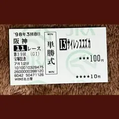 2025年最新】サイレンススズカ 馬券の人気アイテム - メルカリ