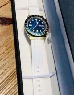 TIMEX Q 純正ベルト　ホワイトラバー　セット