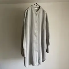 UNIQLO ユニクロ　リネンブレンドスタンドカラーチュニック　グレー　XL