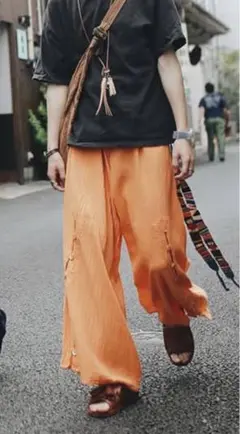 90s ワイドコットンガーゼパンツ