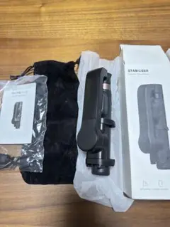 【未使用】Srabilizer ミニジンバル 自撮り棒 三脚 黒