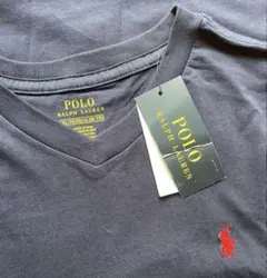 新品未使用‼️Polo Ralph Laurenネイビー Vネック半袖TシャツXL