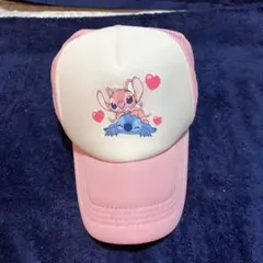 Disney・リロアンドスティッチ子供用キャップピンク
