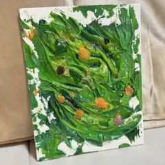 テクスチャーアート　モダン　現代アート　原画　抽象画　貝殻　シーグラス　種子　1