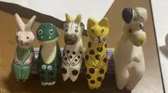 レア 木製 可愛い 置物 動物 ハンドメイド