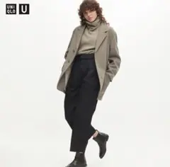 【新品未使用】Uniqlo U ユニクロユー ベルテッドタックワイドパンツ 70