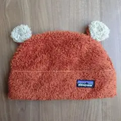 patagonia ベビー帽子 12M オレンジ