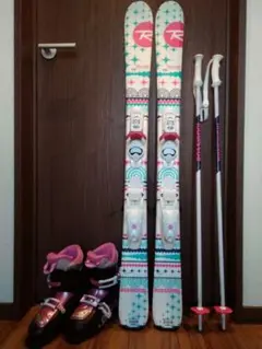♡女の子♡ロシニョール♡スキーセット♡板116cm 靴21cm ポール95cm♡