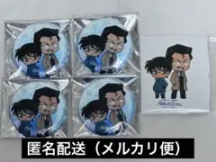 名探偵コナン リアル 脱出ゲーム 残像の交信からの脱出 缶バッジ コナン＆小五郎