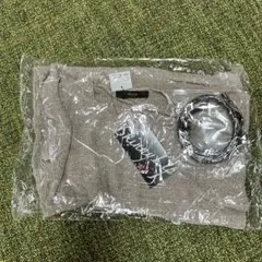 skinny Lip ニット　新品　ラメ　ベージュ　ベルト付き　タグ付き　半袖