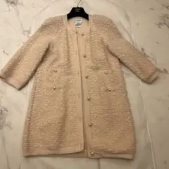 超レアシャネルパールボタンロングジャケット