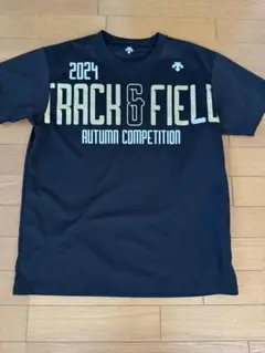 デサント TRACK & FIELD 2024 Tシャツ Lサイズ ブラック