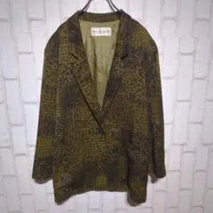 良品★HARRISS GRACE テーラードジャケット レトロ カーキ M