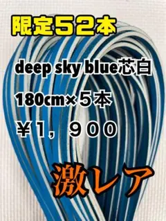 グラブレース　deep sky blue芯白　180cm×５本
