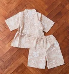 新品未使用　Little Weekend キッズ 甚平 100 ベージュ
