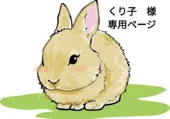 くり子　様、専用ページ