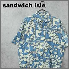 古着 sandwich isle アロハ 柄 ボタンダウン シャツ