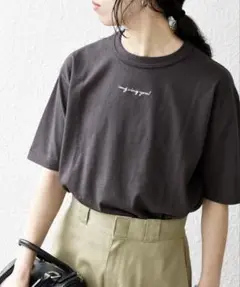 SHIPS any別注】Healthknitエンブロイダリー クロップド TEE