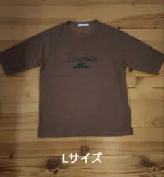 メンズ Tシャツ Lサイズ ブラウン 秋