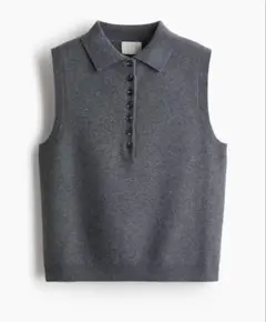 h&m 襟付きプルオーバーベスト　完売品