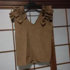 RAZIEL ノースリーブブラウントップス Fサイズ