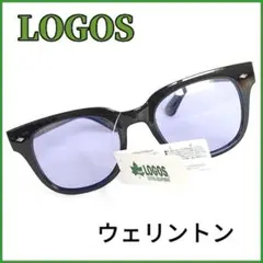 LOGOS　ウェリントンタイプ　ライトカラー偏光サングラス　 レンズ/パープル