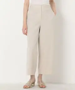 Ballsey オックスストレッチ セミワイドクロップドパンツ