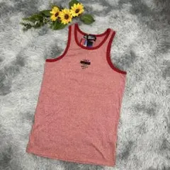 【FIRST DOWN】新品タグ付き　ファーストダウン　レッド　タンクトップ　Ｌ