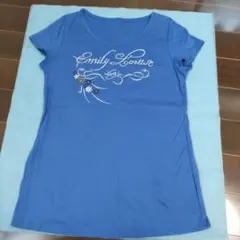 KOOS コース　綿100 ブルーTシャツ