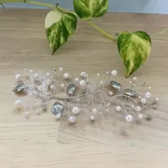 ウェディング 結婚式 お呼ばれ パーティーヘッドアクセサリー ハンドメイド