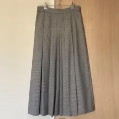 ZARA ボックス プリーツスカート ロング 千鳥柄 チェック
