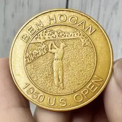 ベンホーガン　メダル　ゴルフマーカー　コイン　ゴルフ　全米オープン選手権　金色
