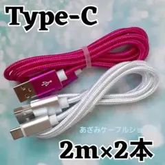 2本 Android iPhone 充電器 タイプC 充電 ケーブル 2msr