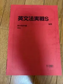 駿台　英文法実践S 後期テキスト