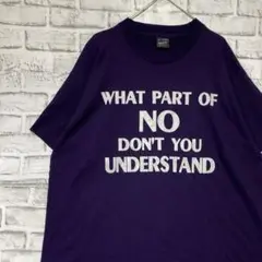 USA製90sヴィンテージTシャツ！シングルステッチ　パープル半袖古着XL729