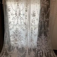 フランス アンティークレースカーテン