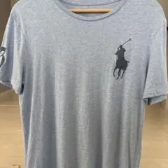 ポロプレイヤー刺繍Tシャツ ライトブルー