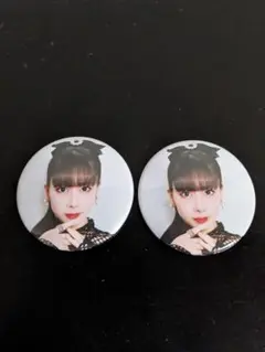 野中ここな　缶バッジ　2個セット