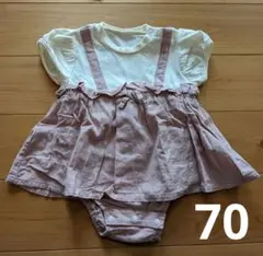 アンパサンド　ロンパース　半袖　ワンピース　70cm