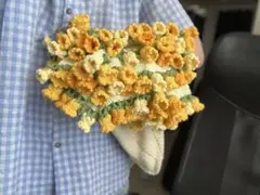 手作りの忘れな草の花のカーペット/ブーケ