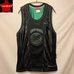 【And1 ゲームシャツ】タンクトップ ナイジェリア バスケットボール 黒×緑