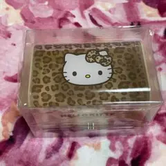 【新品】キティ ヒョウ柄 小物入れ ブラウン