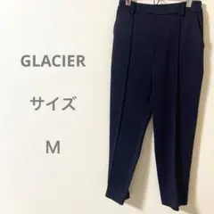 GLACIER グラシア ネイビー センタープレス スラックス