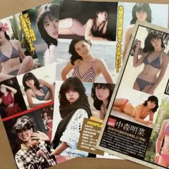 中森明菜　松田聖子　雑誌切り抜き①