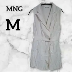 美品⭐️MNG【M】 オールインワンショートパンツ アイボリー