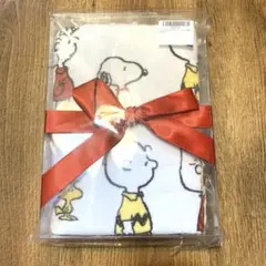 【ホワイト】 スヌーピーリボンBOXバスタオル